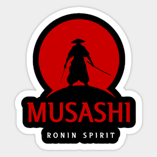 MUSASHI - RONIN SPIRIT (red edition) T-Shirt Sticker